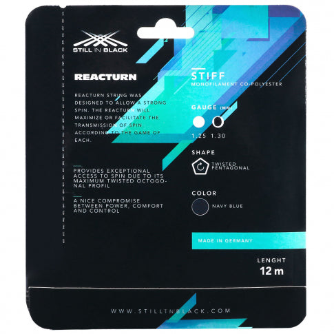 Corda Still in Black Reacturn 1.30mm Preta - Set Individual