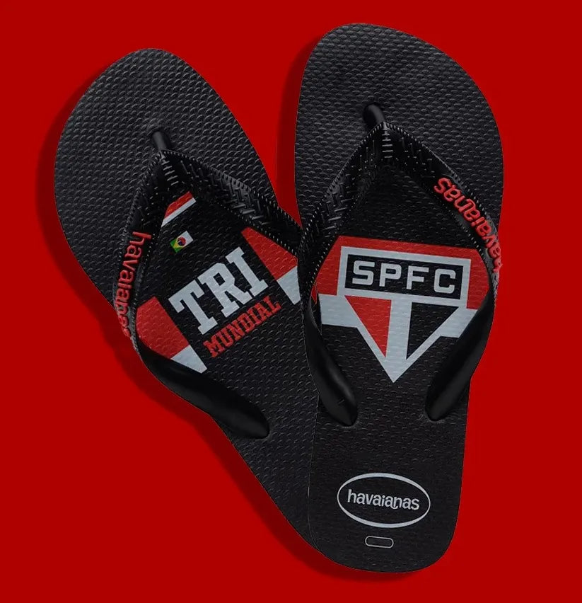 Chinelo Havaianas Sao Paulo Top Times Futebol Original