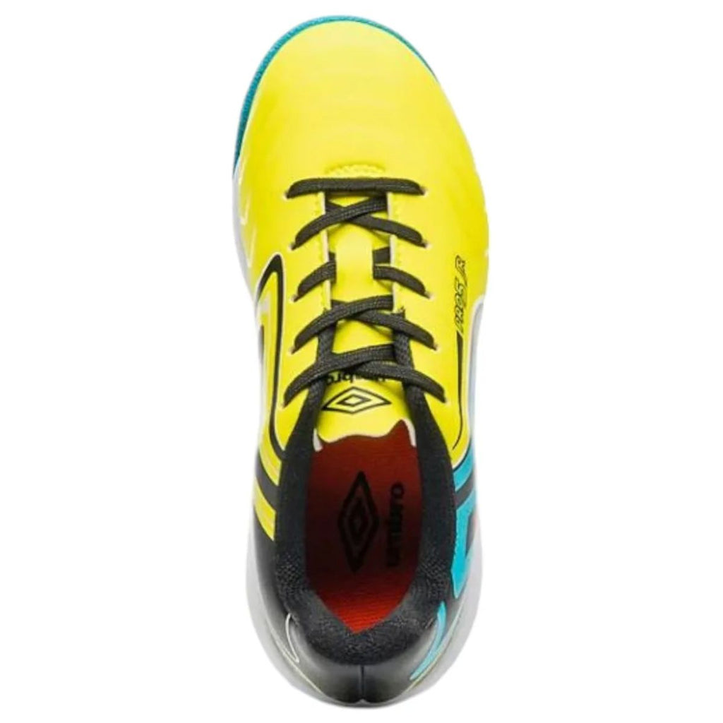 Chuteira Futsal Juvenil Umbro Pro 5 Vrd/Lim/Pto - Tamanho 29